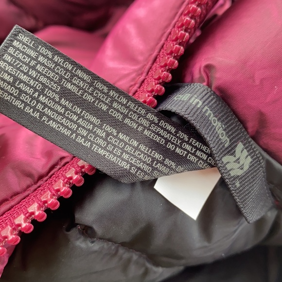 All in Motion Packable Down Puffer Jacket Magenta NWT XS - Picture 4 of 7